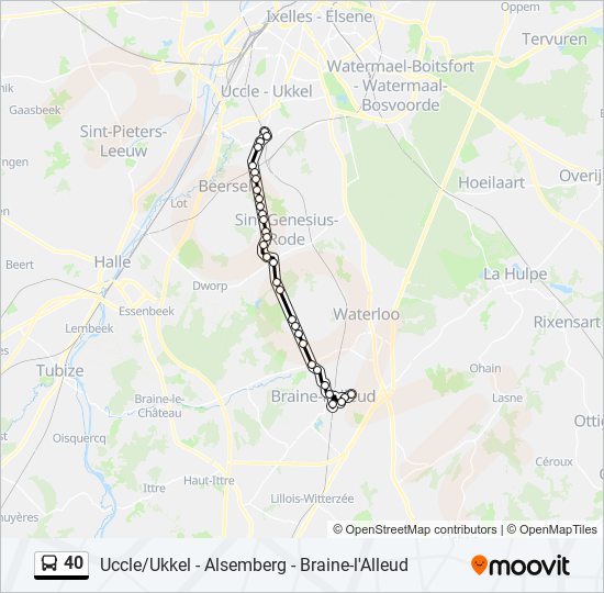 40 bus Line Map