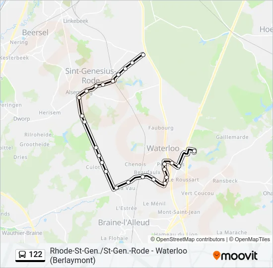 122 Bus Line Map