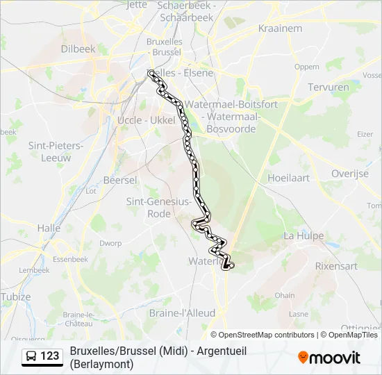 123 Bus Line Map
