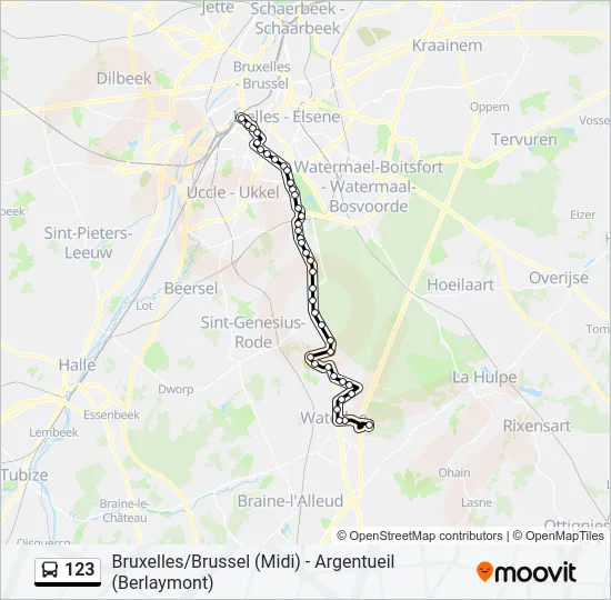 123 Bus Line Map