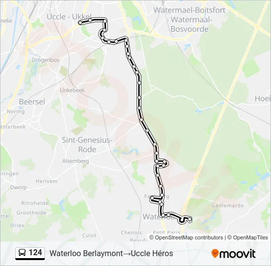 124 Bus Line Map