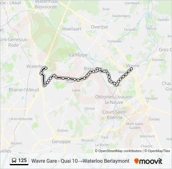 125 Bus Line Map
