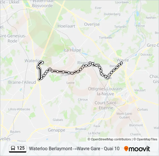 125 Bus Line Map