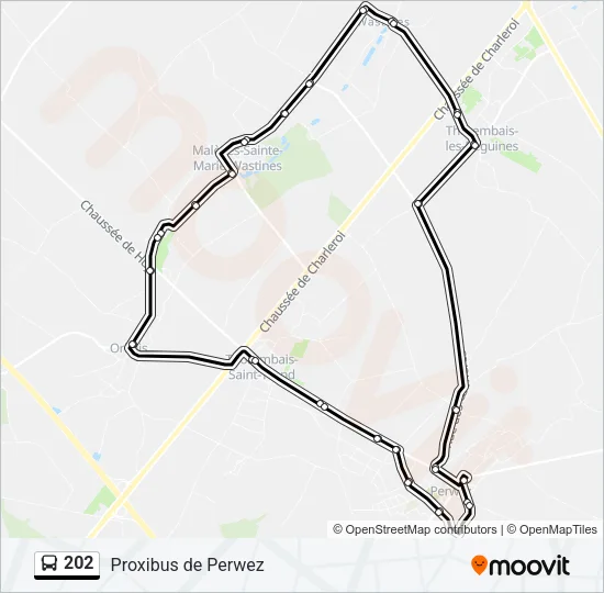 202 Bus Line Map