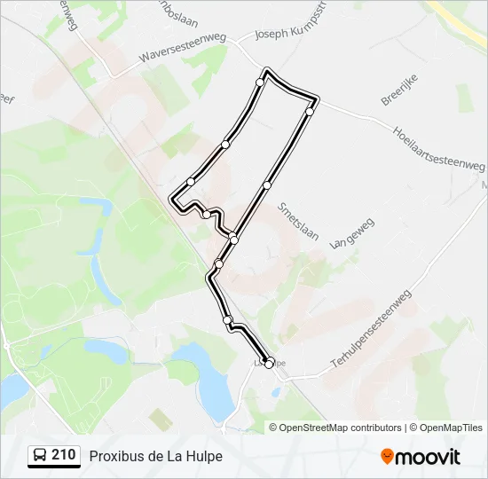 210 Bus Line Map