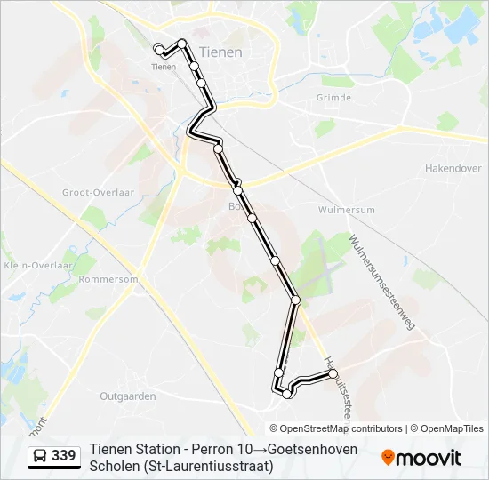 339 Bus Line Map