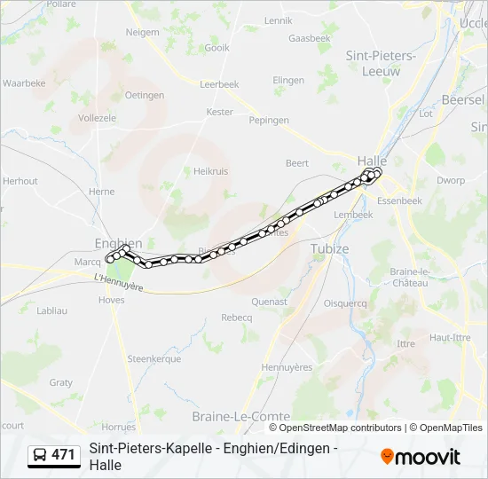 471 Bus Line Map