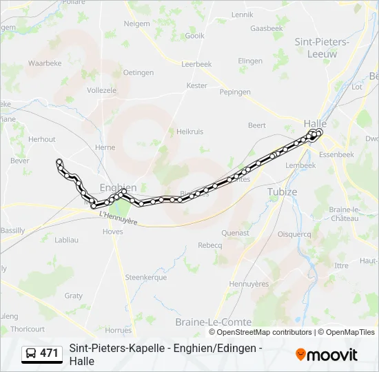 471 Bus Line Map