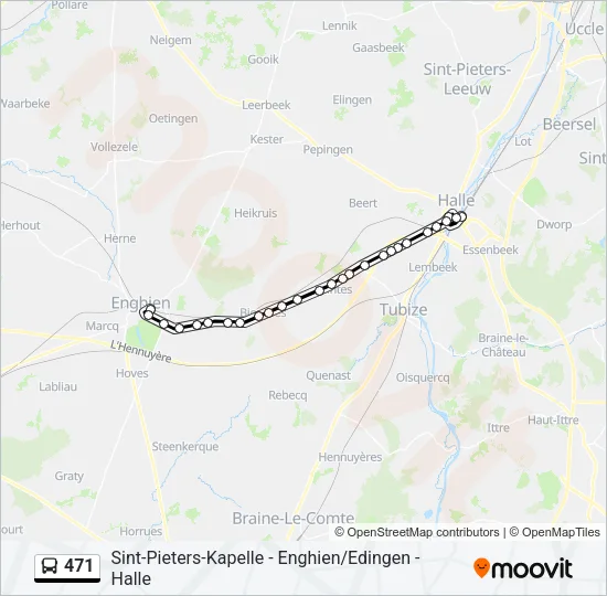 471 Bus Line Map