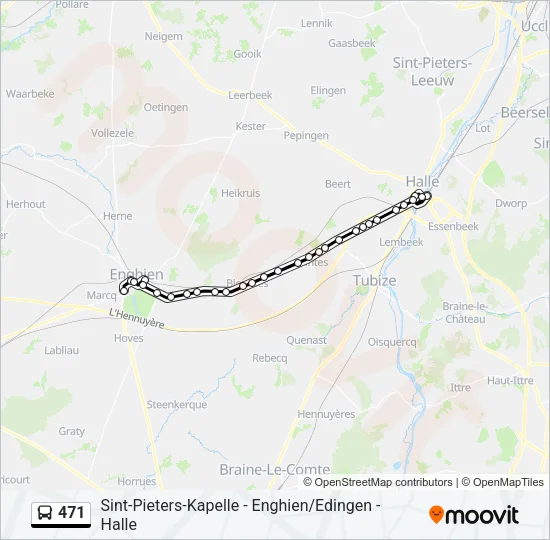 471 Bus Line Map