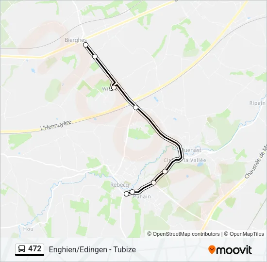 472 Bus Line Map