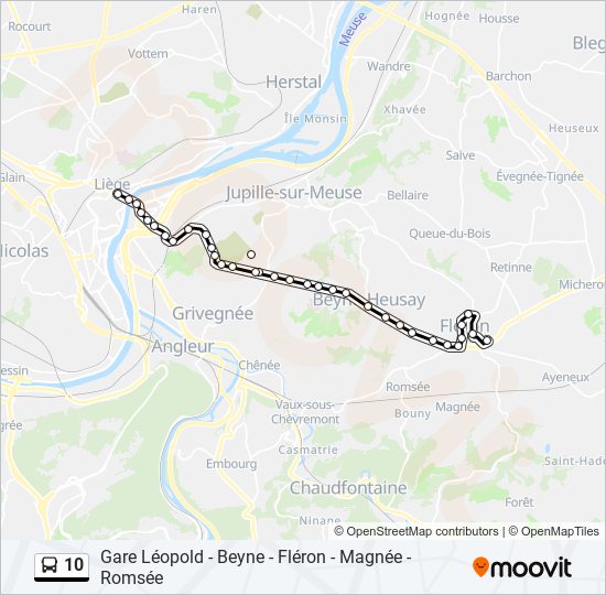 10 bus Line Map