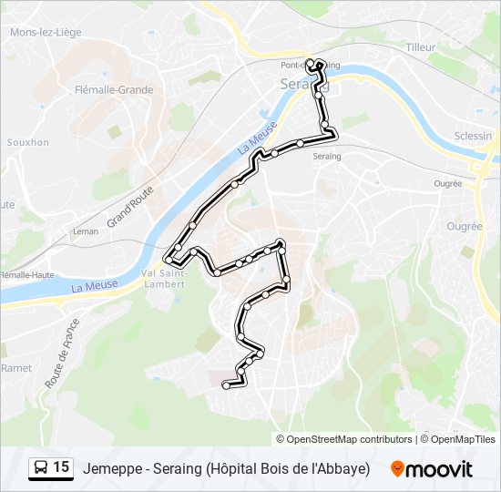 15 bus Line Map