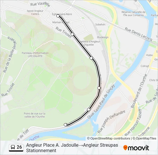 26 Bus Line Map