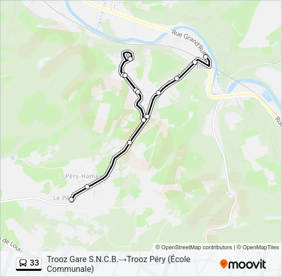 33 Bus Line Map