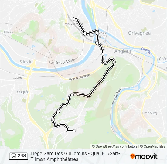 248 Bus Line Map