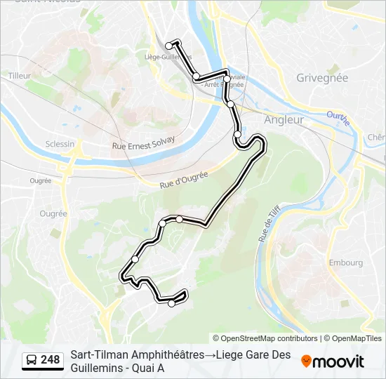 248 Bus Line Map