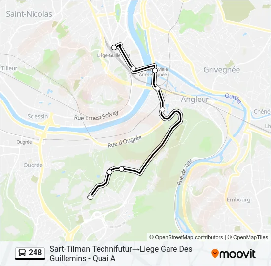 248 Bus Line Map