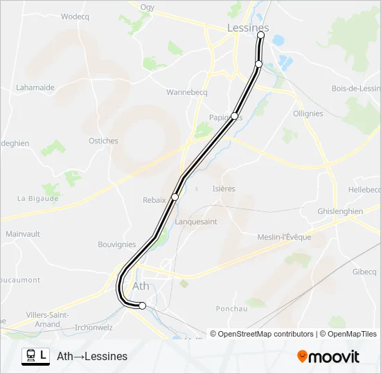L Trein Line Map