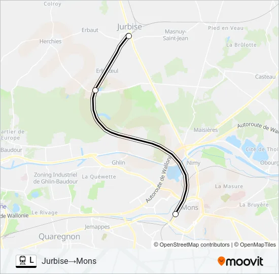 L Trein Line Map