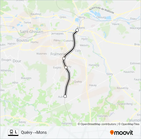 L Trein Line Map