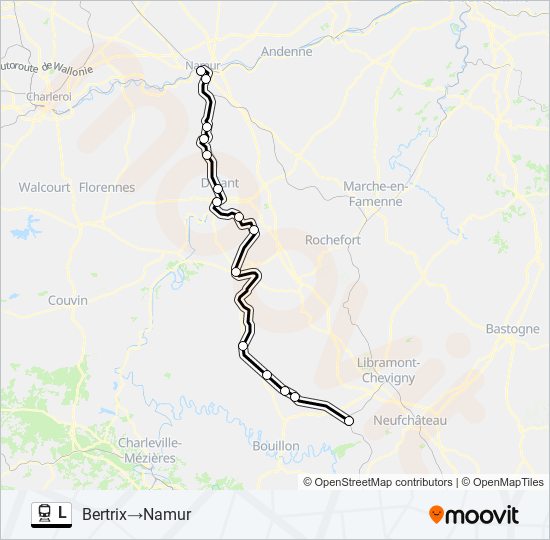 L train Line Map