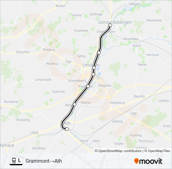 L train Line Map