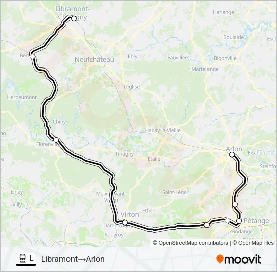 L Trein Line Map