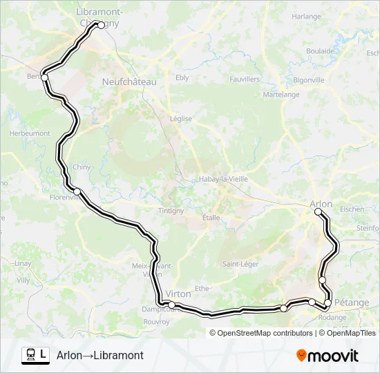 L Trein Line Map
