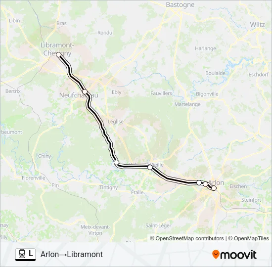L Trein Line Map