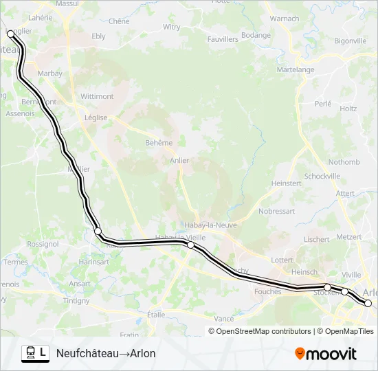 L Trein Line Map