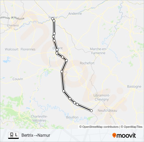 L train Line Map