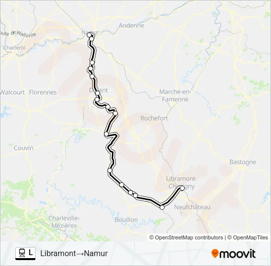 L Trein Line Map