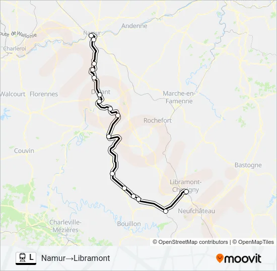 L Trein Line Map