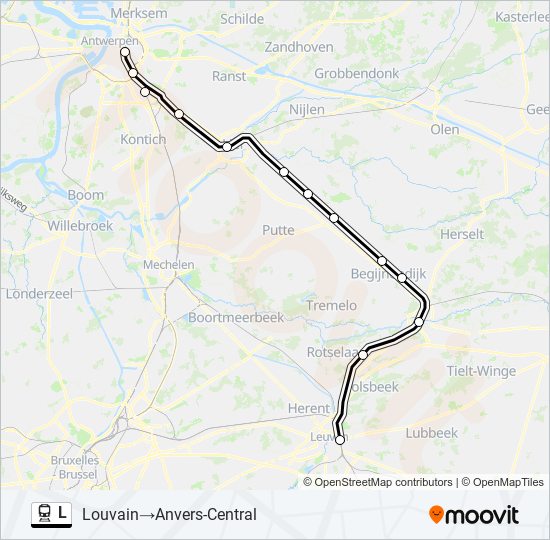 L train Line Map