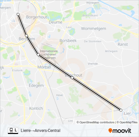 L train Line Map