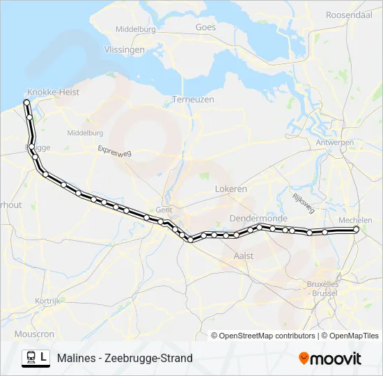 L Train Line Map