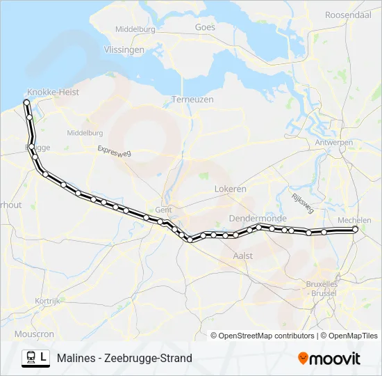 L Train Line Map