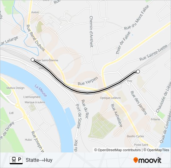 P train Line Map