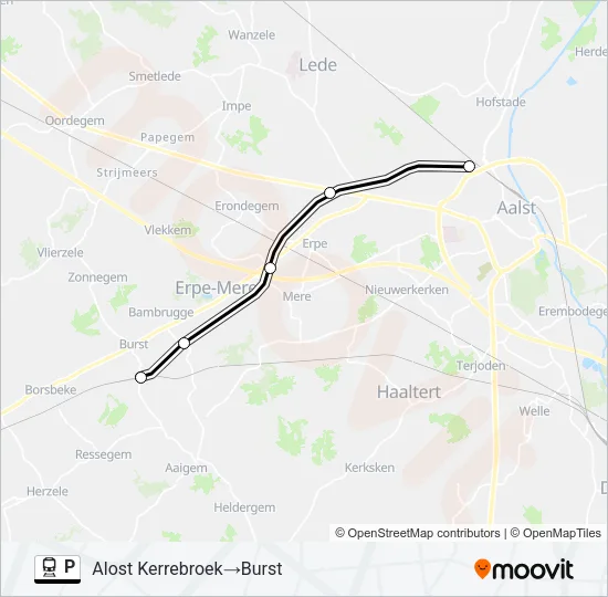 P Train Line Map