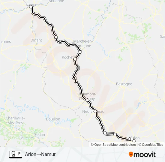 P Train Line Map