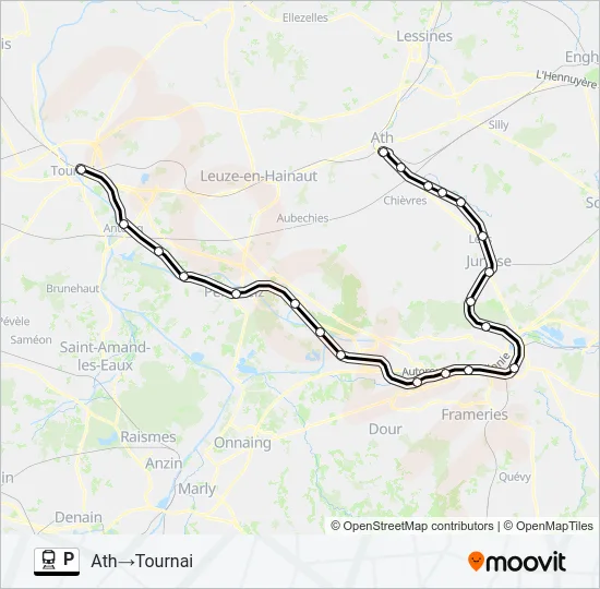 P Trein Line Map