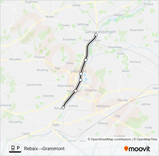 P Trein Line Map