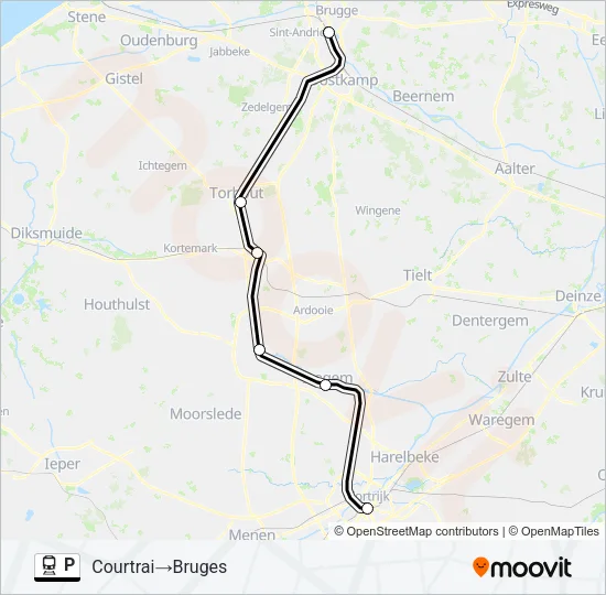 P Train Line Map