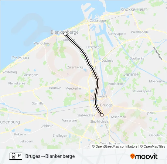 P Train Line Map
