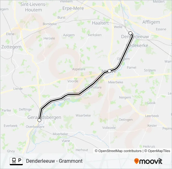 P Train Line Map