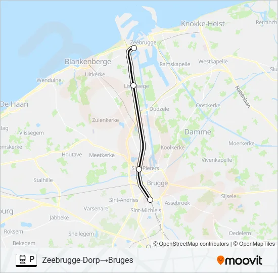 P Train Line Map