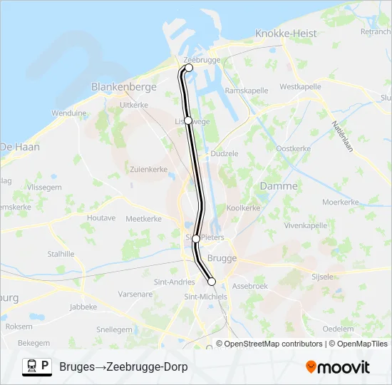 P Train Line Map