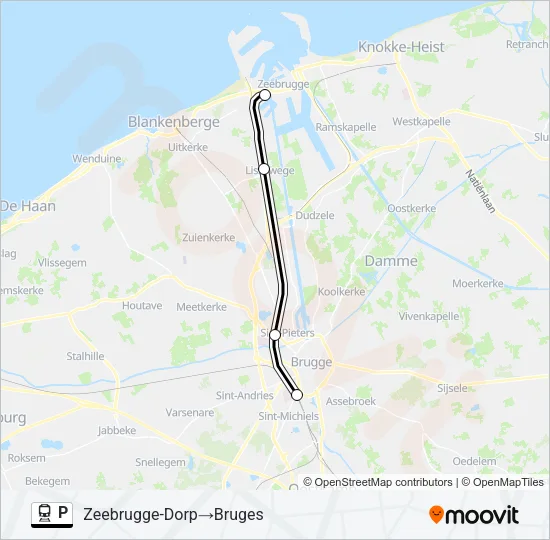 P Train Line Map