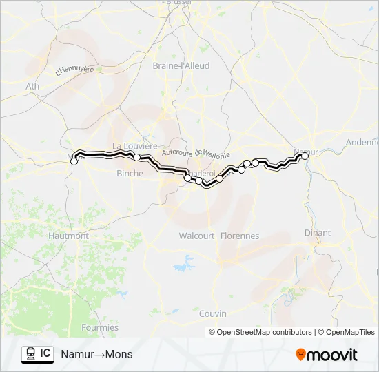IC Train Line Map